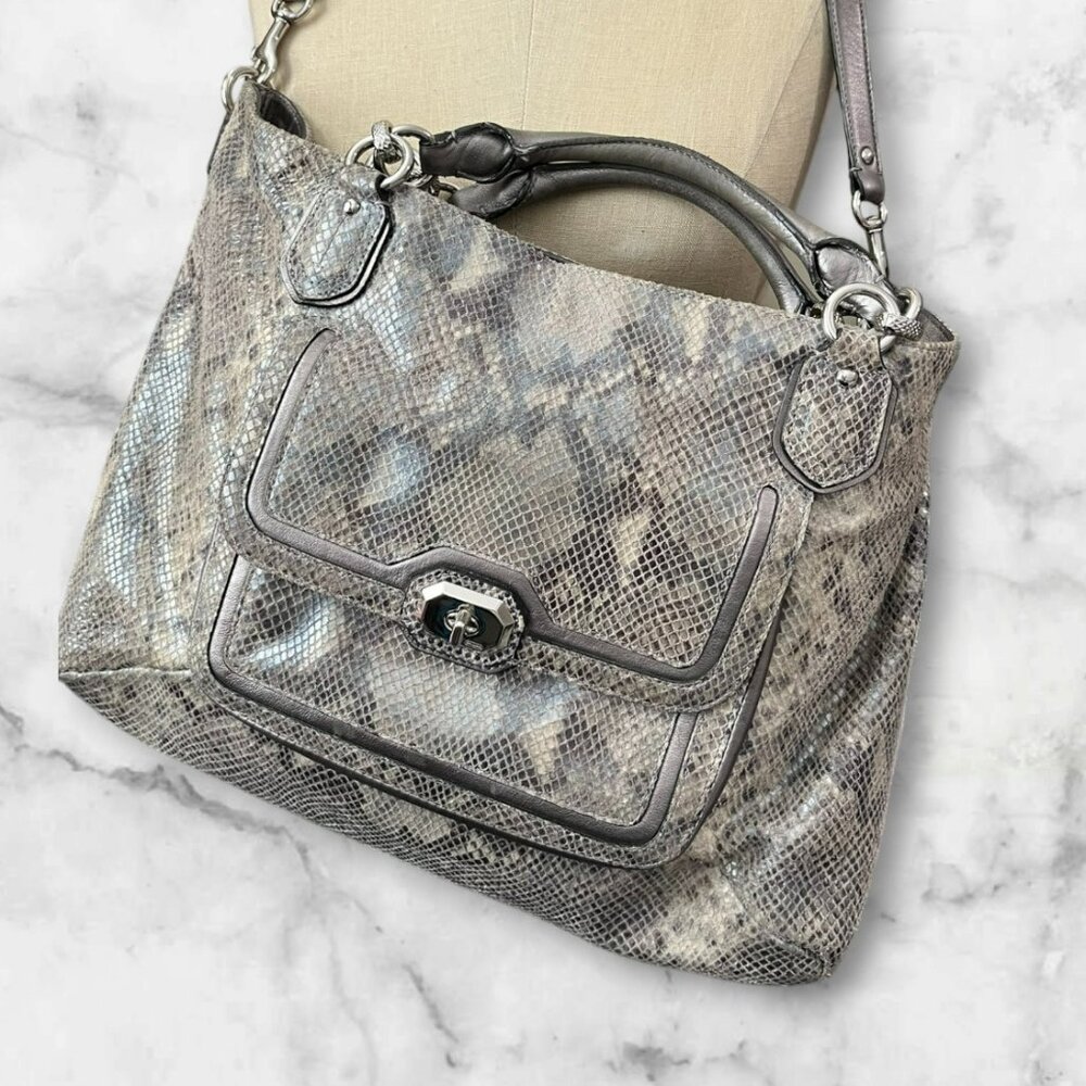Coach Campbell Exotic Python Leather Izzy Fashion… - image 2